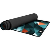 Sharkoon SKILLER SGP30 XXL D1, Gioco mouse pad grigio-verde/Rosso