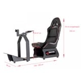 TrackTime Game Seat TT3055, Sim Rig Nero