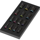 Wera Inserto in schiuma Zyklop B 3/8" Impaktor Deep Set di bussole 1, chiave combinata   Nero/multi colorata