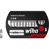 Wiha Set di punte FlipSelector Standard, 13 pezzi, Set di bit Nero/Rosso