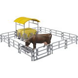 bruder Mangiatore di fieno con recinzioni e abbeveratoio, Veicolo modello 