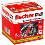 fischer DuoSeal 8x48 S PH TX A2 grigio chiaro/Rosso