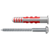 fischer DuoSeal 8x48 S PH TX A2, Tassello grigio chiaro/Rosso