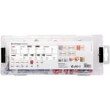 fischer Mini FixTainer DuoLine, Tassello grigio chiaro/Rosso