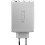 goobay Caricatore rapido USB-C PD multiporta 100 watt, Caricabatterie bianco