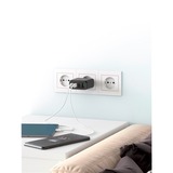 goobay Caricatore rapido USB-C multiporta, PD, GaN, 68 watt, Caricabatterie Nero