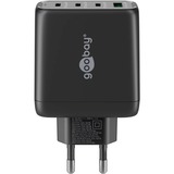 goobay Caricatore rapido USB-C multiporta, PD, GaN, 68 watt, Caricabatterie Nero