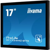 iiyama ProLite TF1734MC-B7X Monitor PC 43,2 cm (17") 1280 x 1024 Pixel SXGA LED Touch screen Nero Nero, 43,2 cm (17"), 1280 x 1024 Pixel, SXGA, LED, 5 ms, Nero