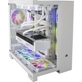 ALTERNATE Custom PC Series • iCUE Red Ice Madness Gaming-PC, PC Gaming bianco/trasparente