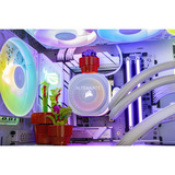 ALTERNATE Custom PC Series • iCUE Red Ice Madness Gaming-PC, PC Gaming bianco/trasparente