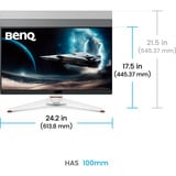 BenQ EX271Q, Monitor di gioco bianco/Nero