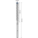 Bosch Expert Punta per martelli SDS Max-8X, Trapano Martello perforatore, Hammer drill bit, 2,2 cm, 320 mm, Cemento, Pietra, 20 cm