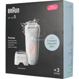 Braun 7500435225045, Epilatore bianco/Rosa