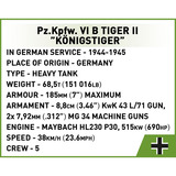COBI Pz.Kpfw. VI B Tiger II Königstiger, Giochi di costruzione 