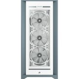 Corsair iCUE 5000X RGB Midi Tower Bianco, Chassis Tower bianco, Midi Tower, PC, Bianco, ATX, EATX, ITX, Plastica, Acciaio, Vetro temperato, Giocare