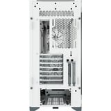 Corsair iCUE 5000X RGB Midi Tower Bianco, Chassis Tower bianco, Midi Tower, PC, Bianco, ATX, EATX, ITX, Plastica, Acciaio, Vetro temperato, Giocare