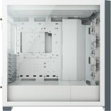 Corsair iCUE 5000X RGB Midi Tower Bianco, Chassis Tower bianco, Midi Tower, PC, Bianco, ATX, EATX, ITX, Plastica, Acciaio, Vetro temperato, Giocare