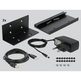 DeLOCK 64070 hub di interfaccia USB 2.0 0,4608 Mbit/s Nero, Hub USB USB 2.0, RS-232, USB 2.0, 0,4608 Mbit/s, Nero, Metallo, 1,2 m