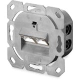 Digitus DN-9006-N presa energia RJ-45 Bianco, Scatola di giunzione bianco, RJ-45, Bianco, 80 mm, 80 mm