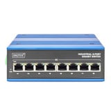 Digitus Ethernet Gigabit 8 porte, Interruttore blu