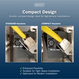Digitus Modulo Keystone compatto CAT 6A schermato senza attrezzi, Modulo di Keystone 