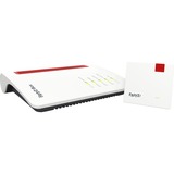 FRITZ! 7530 AX + 1200 AX, Router Mesh Set 7530 AX + 1200 AX, Rosso, Bianco, Interno, Sistema Mesh, Dual-band (2.4 GHz/5 GHz), Wi-Fi 6 (802.11ax), 2400 Mbit/s