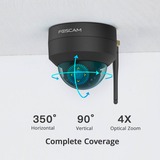 Foscam D4Z , Telecamera di sorveglianza Nero