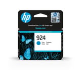 HP Cartuccia di inchiostro ciano originale 924 Resa standard, Ciano, 1 pz, 400 pagine, Confezione singola
