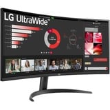 LG 34WR50QK-B Monitor PC 86,4 cm (34") 3440 x 1440 Pixel Wide Quad HD Nero, Monitor LED Nero, 86,4 cm (34"), 3440 x 1440 Pixel, Wide Quad HD, 5 ms, Nero