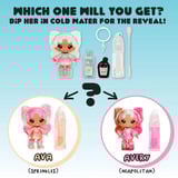 MGA Entertainment Yummiland Lip Gloss Doll Series 2- Mystery Chase 1 (Sprinkles/Ava Ice Cream), Bambola Mini bambola, Femmina, 4 anno/i, 100 mm, Multicolore