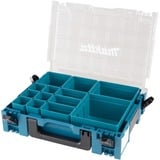 Makita MAKPAC-Organizer 191X80-2, Valigia blu/trasparente