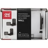 One for all Supporto universale per soundbar, Montaggio a parete Nero