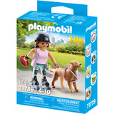 PLAYMOBIL My Life Inlinerin con Retriever, Giochi di costruzione 