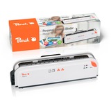 Peach PB200-70 rilegatrice 300 fogli 60 s Bianco, Macchina obbligatoria bianco/Orange, 300 fogli, 60 s, Bianco, 1,5 cm, 180 s, 80 g/m²