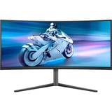 Philips Evnia 6000 34M2C6500/00 Monitor PC 86,4 cm (34") 3440 x 1440 Pixel Wide Quad HD QD-OLED Grigio, Monitor di gioco antracite, 86,4 cm (34"), 3440 x 1440 Pixel, Wide Quad HD, QD-OLED, 0,03 ms, Grigio