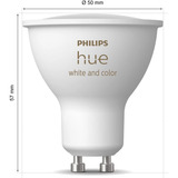 Philips Hue White & Color Ambiance Set di avvio: 3 faretti GU10 intelligenti + dimmer, Lampada a LED 