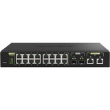 QNAP QSW-M2116P-2T2S switch di rete Gestito L2 2.5G Ethernet Supporto Power over Ethernet (PoE) Nero Gestito, L2, 2.5G Ethernet, Full duplex, Supporto Power over Ethernet (PoE), Montaggio rack