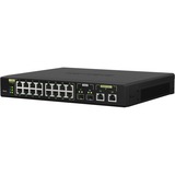 QNAP QSW-M2116P-2T2S switch di rete Gestito L2 2.5G Ethernet Supporto Power over Ethernet (PoE) Nero Gestito, L2, 2.5G Ethernet, Full duplex, Supporto Power over Ethernet (PoE), Montaggio rack