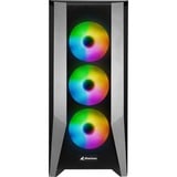 Sharkoon ELITE SHARK TG7M RGB Nero Nero, PC, Nero, ATX, EATX, micro ATX, Mini-ITX, Giocare, Multi, Ventole