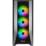 Sharkoon ELITE SHARK TG7M RGB Nero, Chassis Tower Nero, PC, Nero, ATX, EATX, micro ATX, Mini-ITX, Giocare, Multi, Ventole