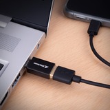 Sharkoon USB 3.2 Gen 1 Adapter OfficePal, USB-A > USB-C / USB-C > USB-A, Adattatore Nero