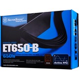 SilverStone SST-ET650-B v1.4 650W, Alimentatore PC Nero