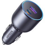 UGREEN 35023 Caricabatterie per dispositivi mobili Universale Nero Accendisigari Ricarica rapida Auto grigio, Auto, Accendisigari, Nero