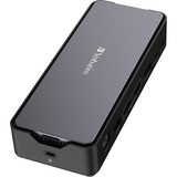 Verbatim CDS-15SSD Cablato USB 3.2 Gen 1 (3.1 Gen 1) Type-C Nero, Grigio, Docking station alluminio/Nero, Cablato, USB 3.2 Gen 1 (3.1 Gen 1) Type-C, 100 W, 3,5 mm, 1000 Mbit/s, Nero, Grigio