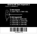 Wera 05023454001, 454/10 HF Set Imperial 2, Cacciavite Nero/Verde