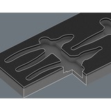 Wera Inserto in schiuma per set di pinze KNIPEX VDE 1, vuoto, Deposito Nero/grigio