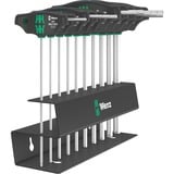 Wera Set 454/10 HF Imperial 2 cacciaviti a manico trasversale + supporto, 10 pezzi, Cacciavite Nero/Verde