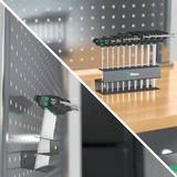 Wera Set 454/10 HF Imperial 2 cacciaviti a manico trasversale + supporto, 10 pezzi, Cacciavite Nero/Verde