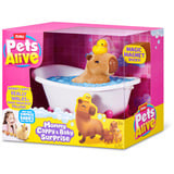 ZURU Pets Alive - Mommy Capybara and Baby Surprise, Gioco figura Pets Alive Mommy Cappy & Baby Surprise, Capibara giocattolo, 3 anno/i, Interattivo, Sonoro