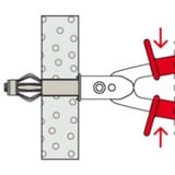 fischer HM Z 1, pinza rosso/Nero